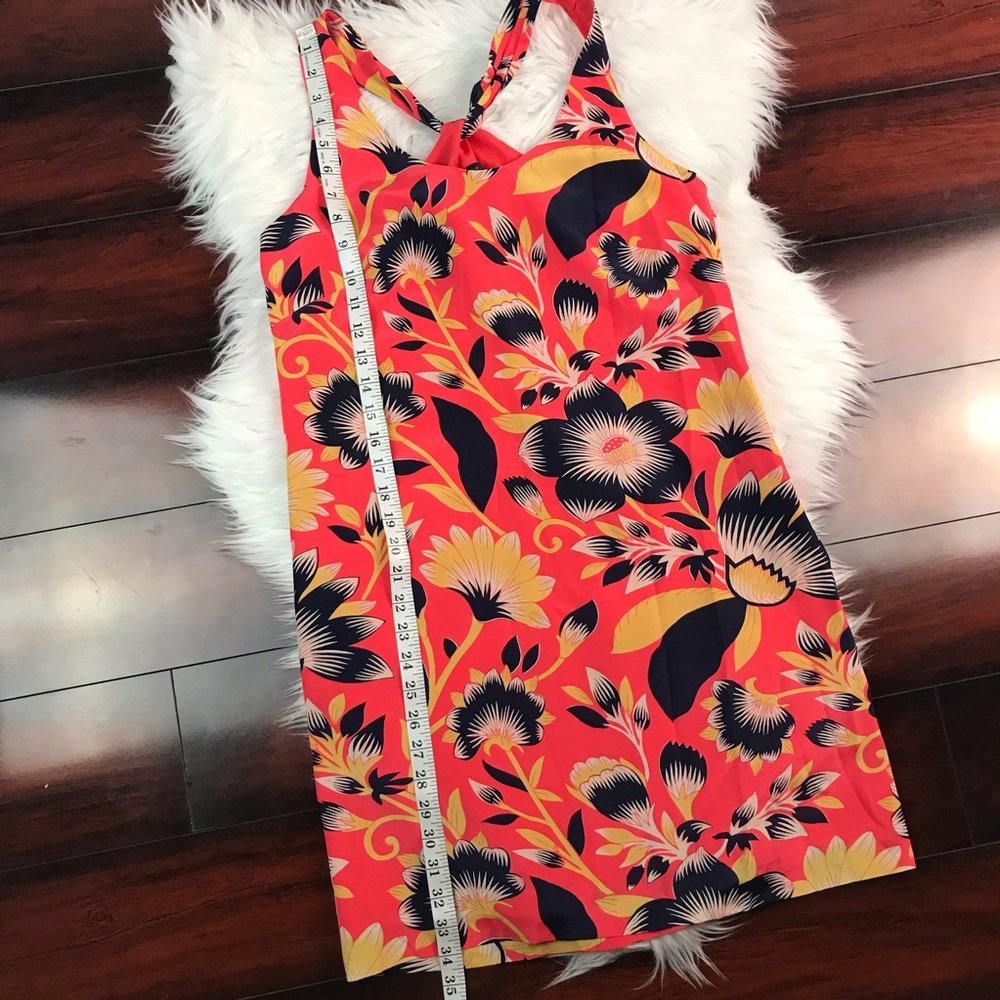 ❌SOLD❌Crew Twist Back Floral Hibiscus Orange - Picture 3 of 8